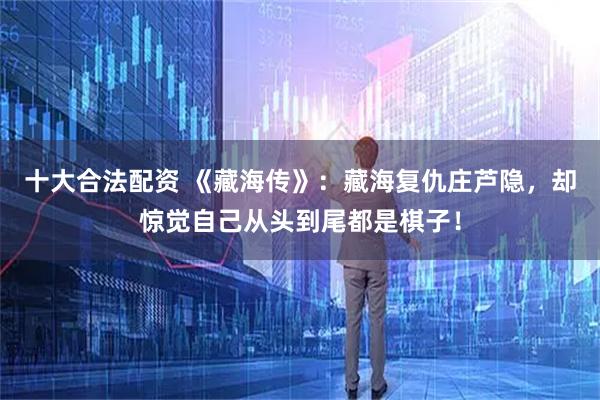 十大合法配资 《藏海传》：藏海复仇庄芦隐，却惊觉自己从头到尾都是棋子！